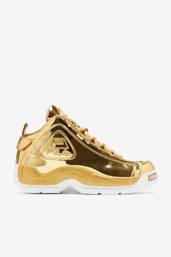 Fila Grant Hill 2 Metallic Gold Sneakers Mens - NZ 94802-ZYEP